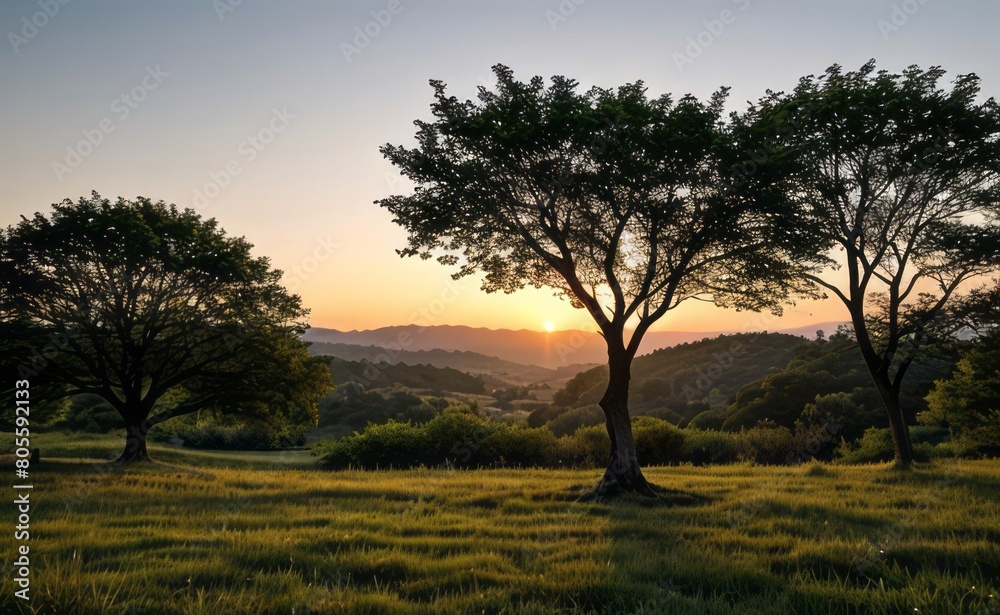professional photograph of single tree in sunset professional photograph of single tree in sunset