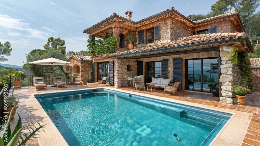 custom made wallpaper toronto digitalModern House With Swimming Pool