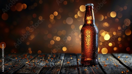 Bottle of Beer on Table