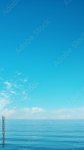 Expansive Water Body Under Clear Blue Sky
