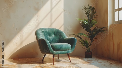 Chair by a Window in a Room