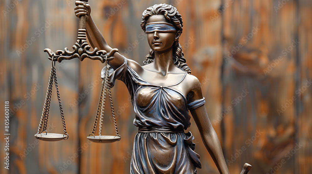 statue of justice on the background statue of justice on the background