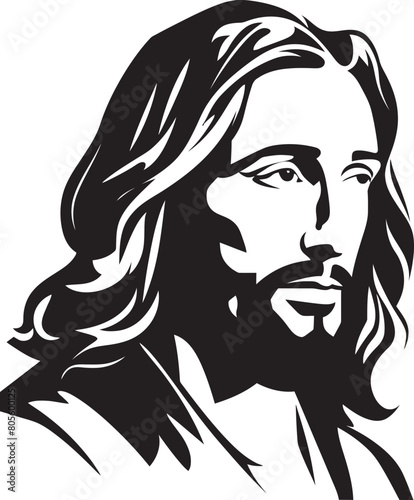 Savior Compassion Vector Illustration of Jesus Showing Compassion to the Broken