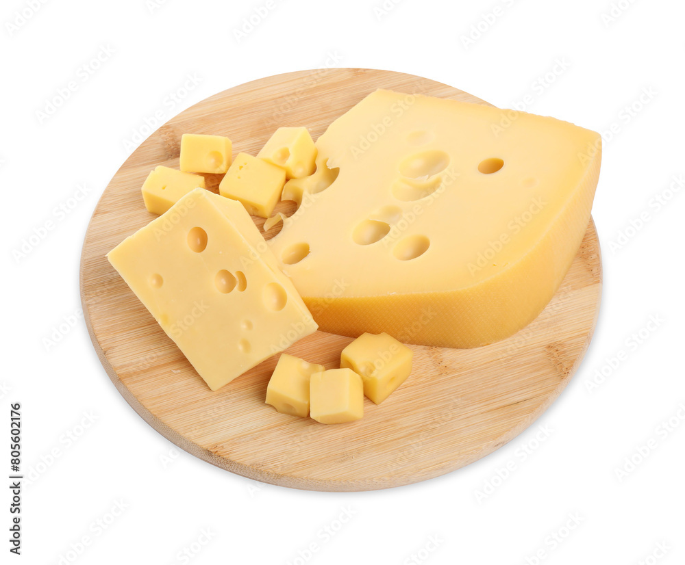 Cut fresh delicious cheese isolated on white Cut fresh delicious cheese isolated on white
