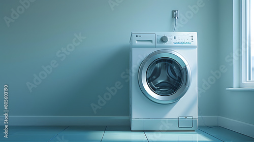 Laundry room with washing machine