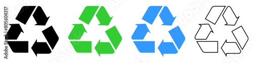 Set of recycling icons.Ideal for designers, marketers, and eco-conscious brands, this set is a must-have for promoting environmental awareness and green initiatives.