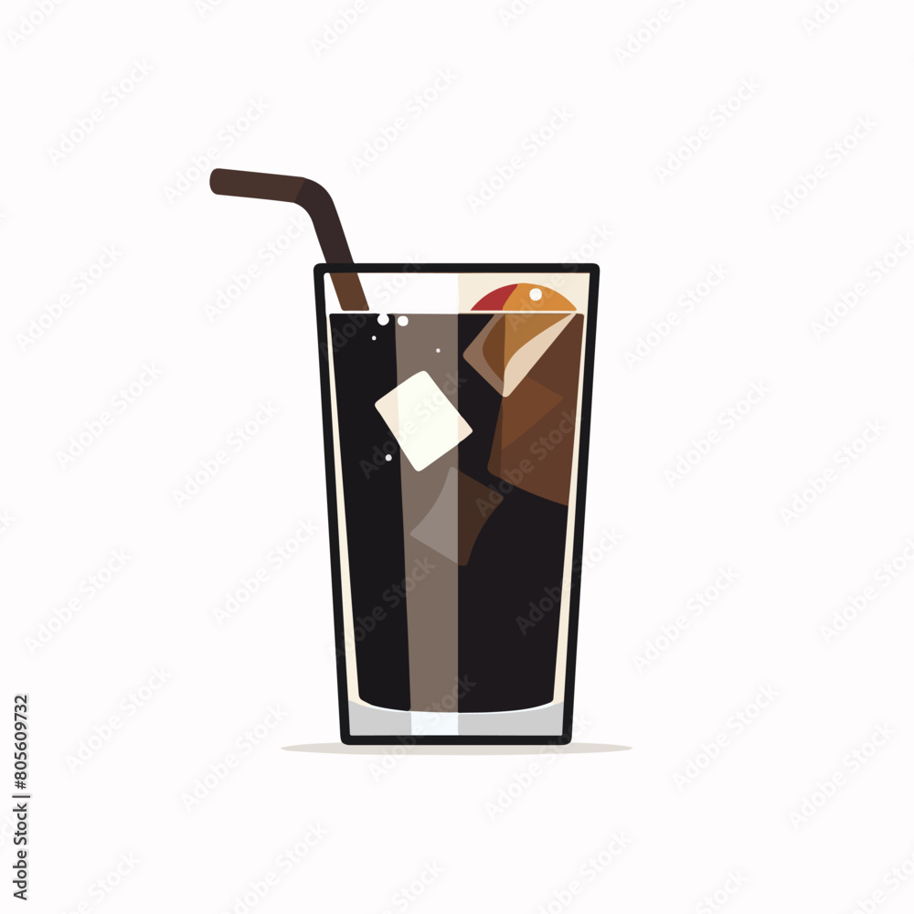 Soft drink in cartoon, doodle style. Image for t-shirt, web, mobile apps and ui. Isolated 2d vector illustration in logo, icon, sketch style, Eps 10. AI Generative