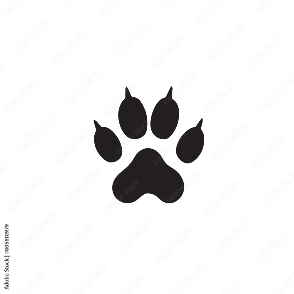 Paw pet in cartoon, doodle style . Image for t-shirt, web, mobile apps and ui. Isolated 2d vector illustration in logo, icon, sketch style, Eps 10, black and white. AI Generative Paw pet in cartoon, doodle style . Image for t-shirt, web, mobile apps and ui. Isolated 2d vector illustration in logo, icon, sketch style, Eps 10, black and white. AI Generative
