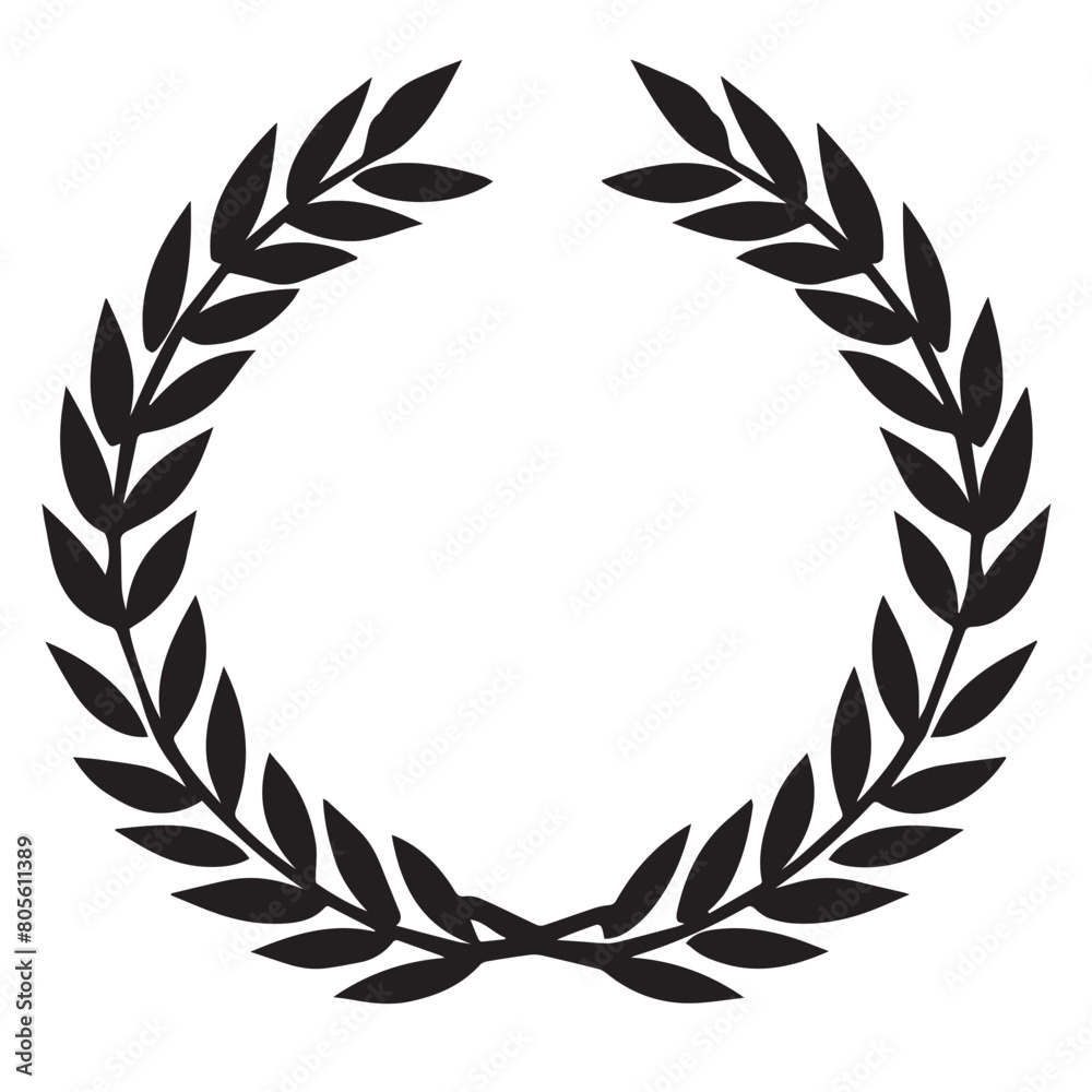 Laurel in cartoon, doodle style . Image for t-shirt, web, mobile apps and ui. Isolated 2d vector illustration in logo, icon, sketch style, Eps 10, black and white. AI Generative Laurel in cartoon, doodle style . Image for t-shirt, web, mobile apps and ui. Isolated 2d vector illustration in logo, icon, sketch style, Eps 10, black and white. AI Generative