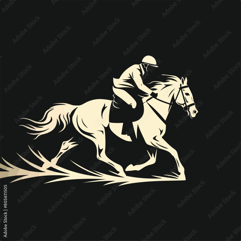 Horse and jockey in cartoon, doodle style. Image for t-shirt, web, mobile apps and ui. Isolated 2d vector illustration in logo, icon, sketch style, Eps 10. AI Generative Horse and jockey in cartoon, doodle style. Image for t-shirt, web, mobile apps and ui. Isolated 2d vector illustration in logo, icon, sketch style, Eps 10. AI Generative