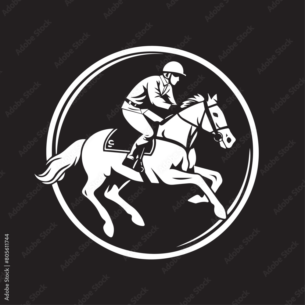 Horse and jockey in cartoon, doodle style. Image for t-shirt, web, mobile apps and ui. Isolated 2d vector illustration in logo, icon, sketch style, Eps 10. AI Generative Horse and jockey in cartoon, doodle style. Image for t-shirt, web, mobile apps and ui. Isolated 2d vector illustration in logo, icon, sketch style, Eps 10. AI Generative