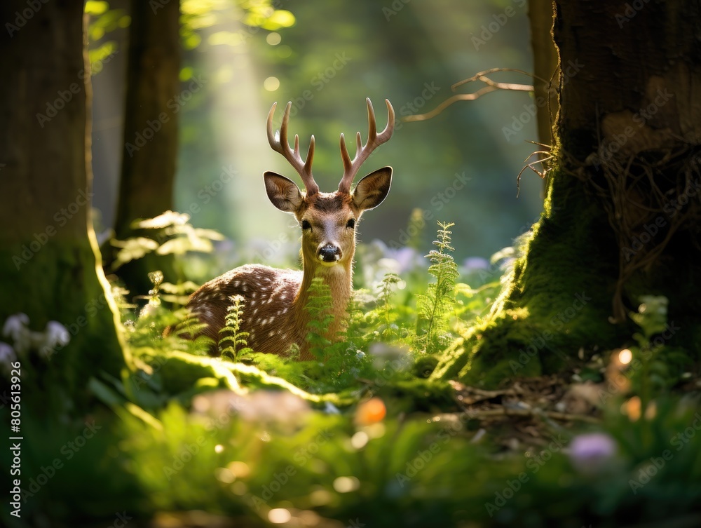 Fototapeta premium Deer in the forest