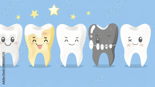 A healthy smile is a happy smile. Prevent cavities and gum disease by brushing and flossing regularly. photo