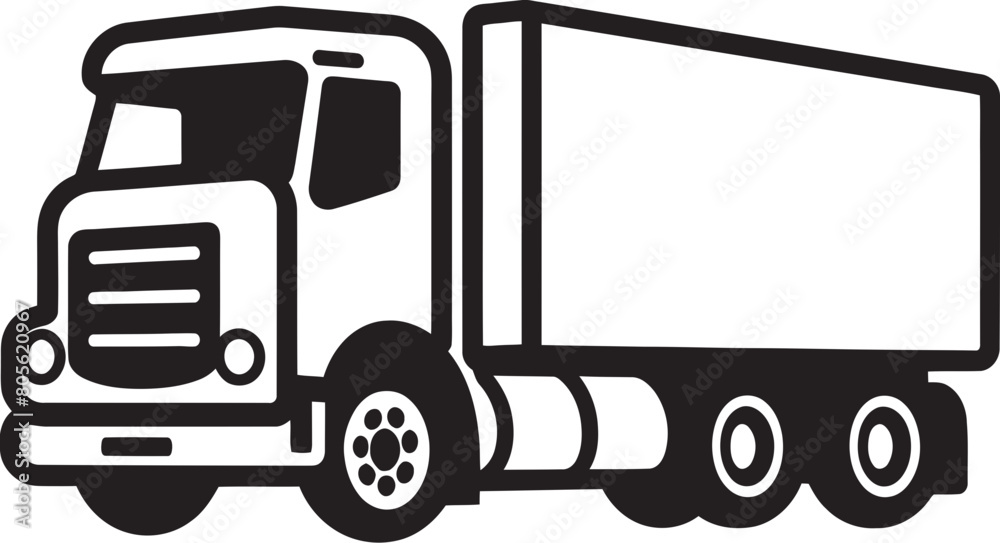 Milk Tanker Truck Vector Illustration with Dynamic Vector Elements