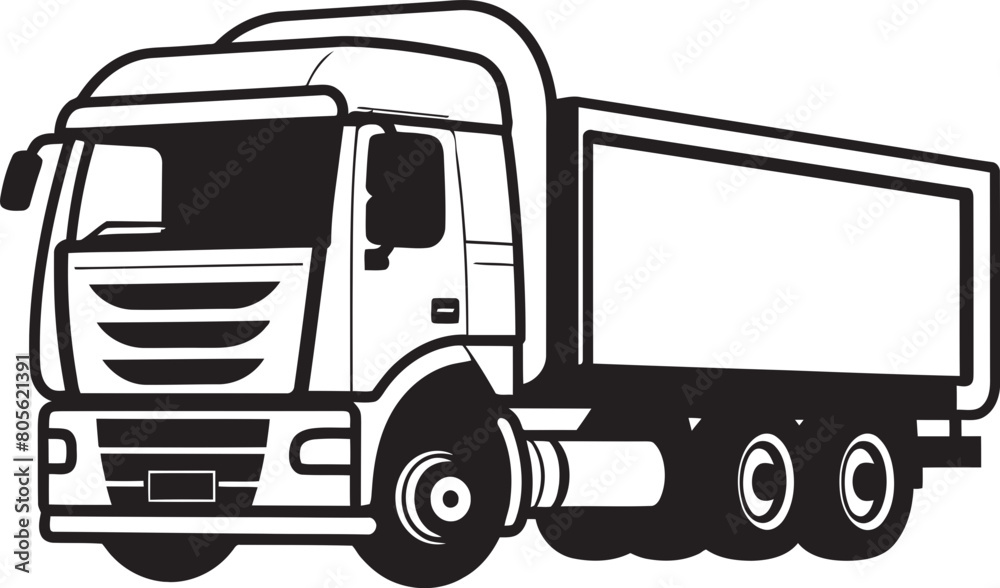 Moo Mover Milk Transport Truck Vector Template
