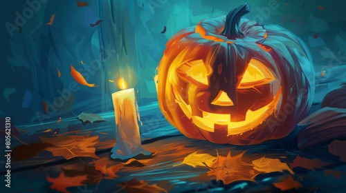 Classic Grinning Jack-o'-Lantern