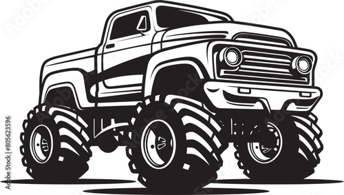 Monster Truck Mayhem Vector Art Series