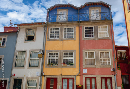 Houses on Largo da Pena Ventosa, small square in historical center of the city of Porto city, Portugal