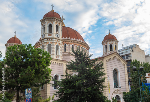 Metropolitan Church of Saint Gregory Palamas in Thessaloniki city, Greece photo