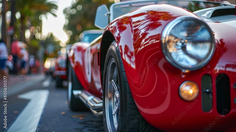 Classic Sports Car at Downtown Rally Classic Sports Car at Downtown Rally