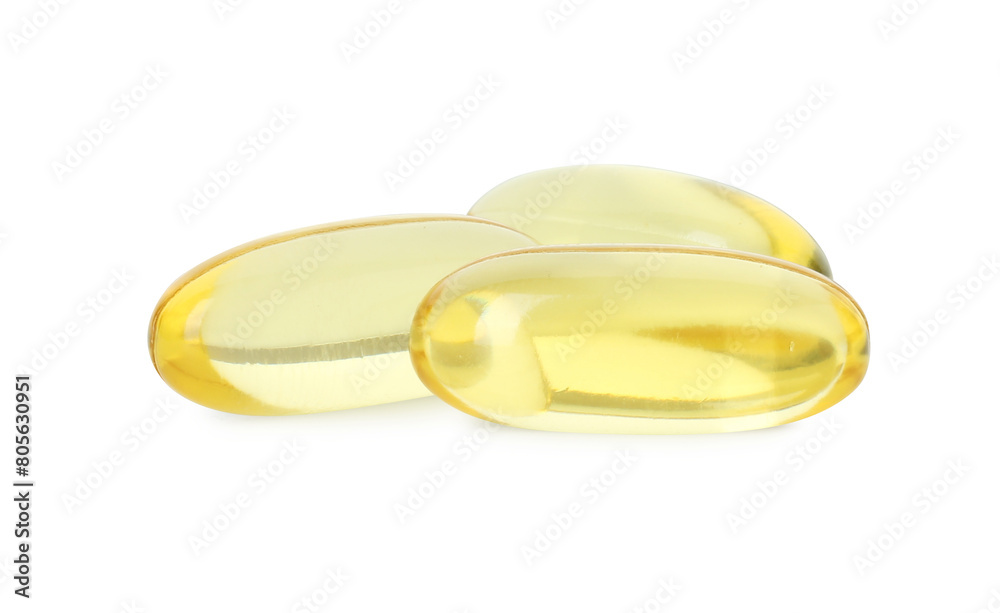 Vitamin capsules isolated on white. Health supplement Vitamin capsules isolated on white. Health supplement