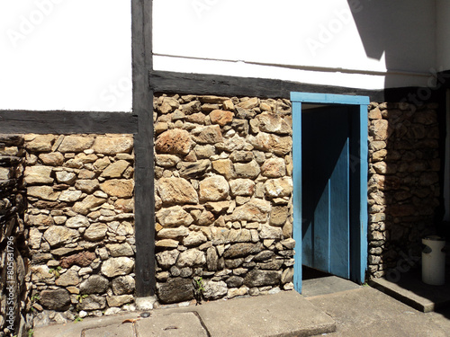 The door of an old house of an arts and crafts museum in Belo Horizonte