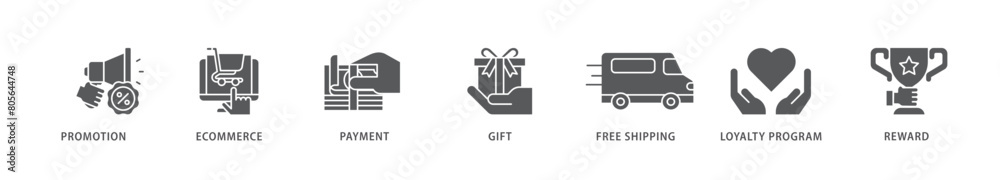 Shopping icon packs for your design digital and printing of promotion, ecommerce, payment, gift, price, free shipping, loyalty, reward icon live stroke and easy to edit Shopping icon packs for your design digital and printing of promotion, ecommerce, payment, gift, price, free shipping, loyalty, reward icon live stroke and easy to edit