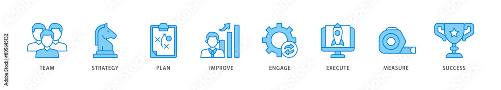 Change management icon packs for your design digital and printing of team, strategy, plan, improve, engage, execute, measure, and success icon live stroke and easy to edit Change management icon packs for your design digital and printing of team, strategy, plan, improve, engage, execute, measure, and success icon live stroke and easy to edit