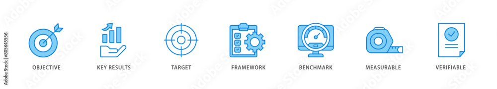 OKR icon packs for your design digital and printing of objective, key results, target, framework, benchmark, measurable, and verifiable icon live stroke and easy to edit OKR icon packs for your design digital and printing of objective, key results, target, framework, benchmark, measurable, and verifiable icon live stroke and easy to edit