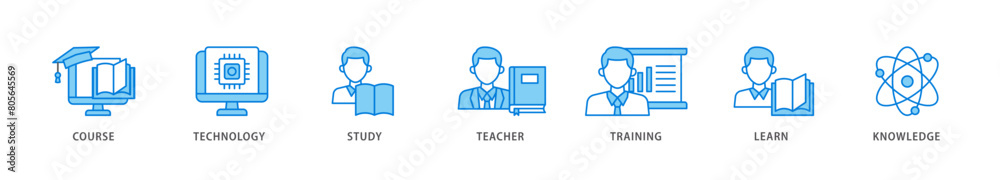 Online education icon packs for your design digital and printing of course, technology, study, teacher, training, learn and knowledge icon live stroke and easy to edit Online education icon packs for your design digital and printing of course, technology, study, teacher, training, learn and knowledge icon live stroke and easy to edit