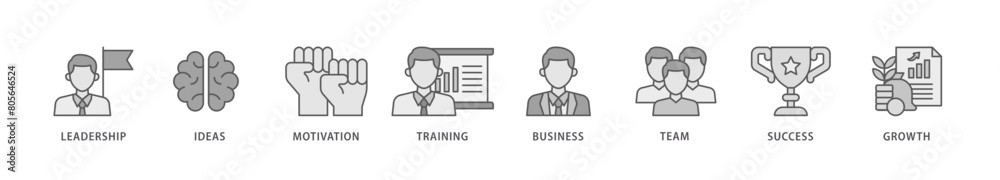 Learn and lead icon packs for your design digital and printing of leadership, ideas, motivation, training, business, team, success, and growth icon live stroke and easy to edit Learn and lead icon packs for your design digital and printing of leadership, ideas, motivation, training, business, team, success, and growth icon live stroke and easy to edit