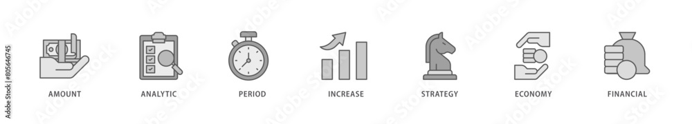 Sales growth icon packs for your design digital and printing of financial, increase, economy, strategy, period, analytic, amount icon live stroke and easy to edit Sales growth icon packs for your design digital and printing of financial, increase, economy, strategy, period, analytic, amount icon live stroke and easy to edit