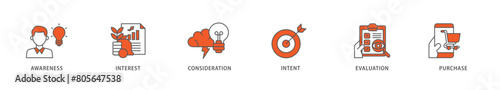 Marketing icon packs for your design digital and printing of strategy, concept, communication, target group, online, print and business icon live stroke and easy to edit 