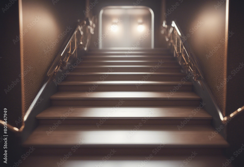 Hallway with stairs Interior 3d render Hallway with stairs Interior 3d render