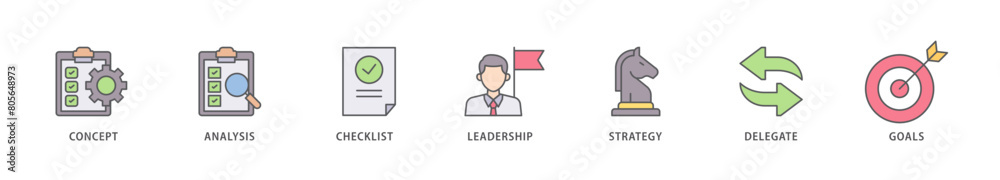 Planning icon packs for your design digital and printing of concept, analysis, checklist, leadership, strategy, delegate and goals icon live stroke and easy to edit Planning icon packs for your design digital and printing of concept, analysis, checklist, leadership, strategy, delegate and goals icon live stroke and easy to edit