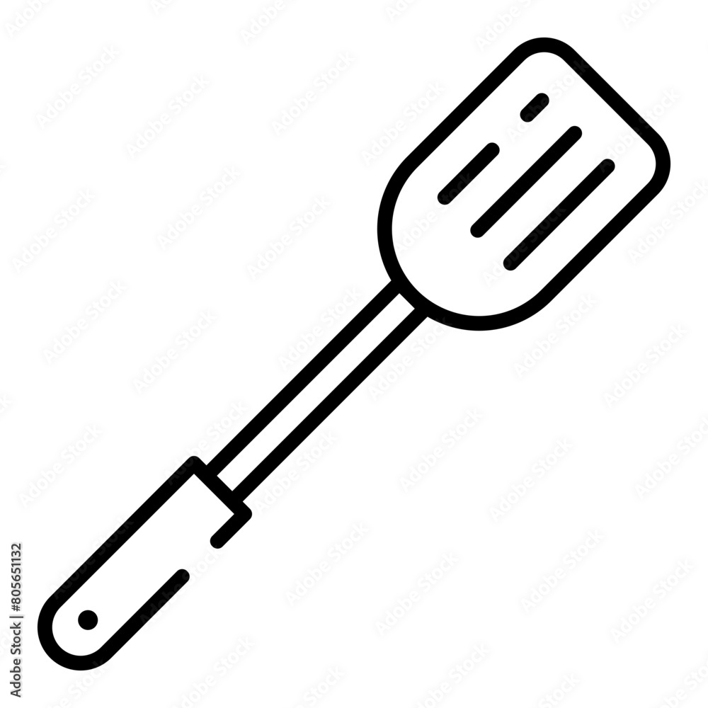 Cooking spatula black line icon Cooking spatula black line icon