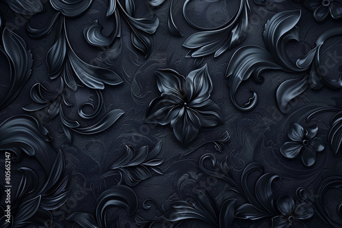 Abstract backgroundrative floral pattern, Generative Ai