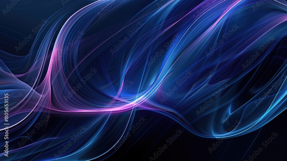 Blue and purple abstract digital art AIG51A.