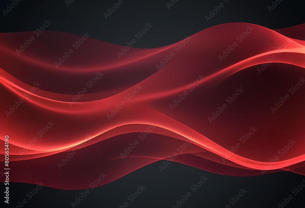 a red wave with red streaks that show the movement of light