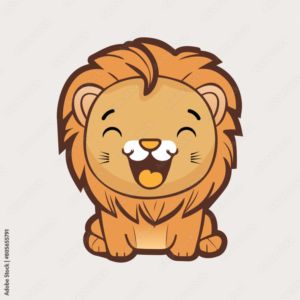 Happy Baby Lion Standing
