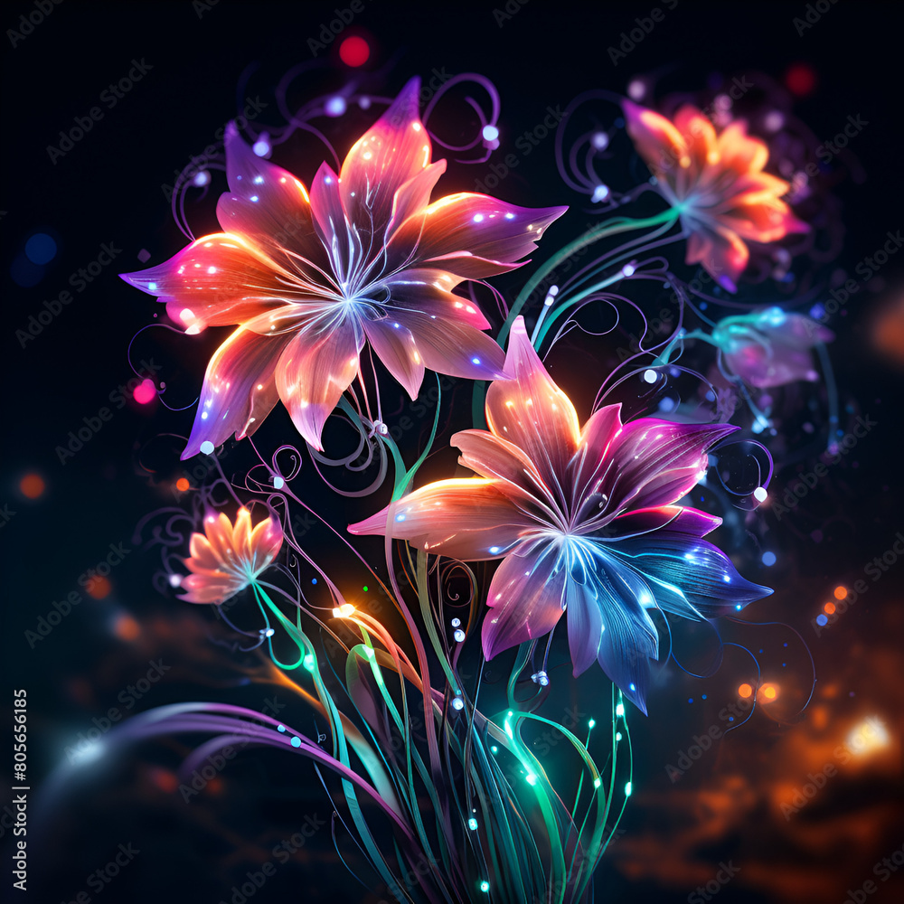 Abstract colorful flower Abstract colorful flower