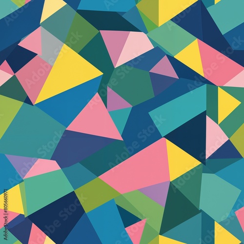 Colorful abstract geometric shapes 