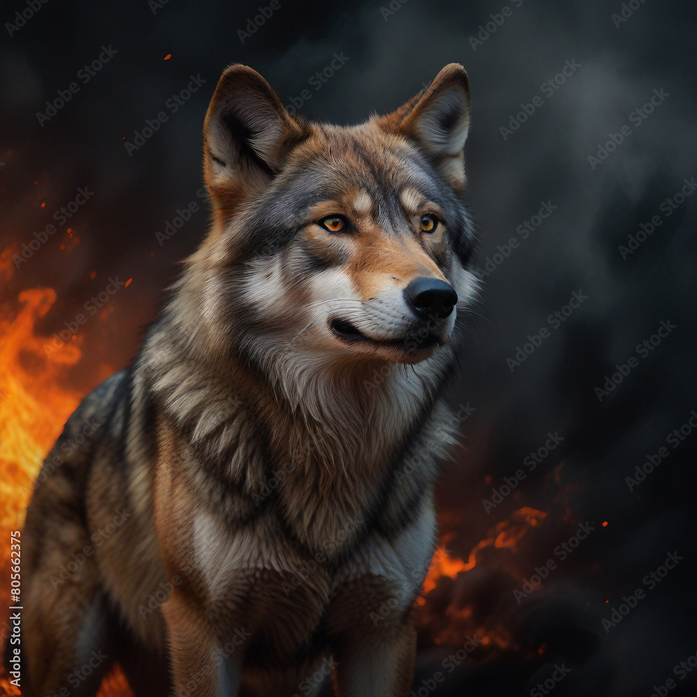 Majestic Testimonial A Stunningly Realistic Portrait of the Wolf of the Wild