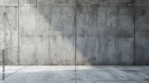 concrete wall background interior design scene. Generative Ai