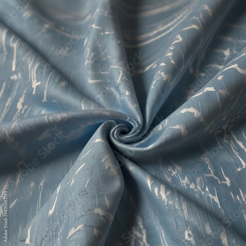 a pale blue and white fabric made to be used by gods in a same colors background