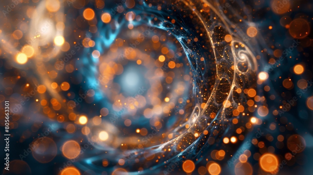 A simulation of the cosmic neutrino background with swirling vortices and intricate structures revealing the complex nature of the universe. A simulation of the cosmic neutrino background with swirling vortices and intricate structures revealing the complex nature of the universe.
