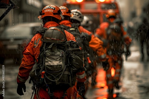 Specialized Emergency Response Teams Mobilizing to Aid in Crisis Situations