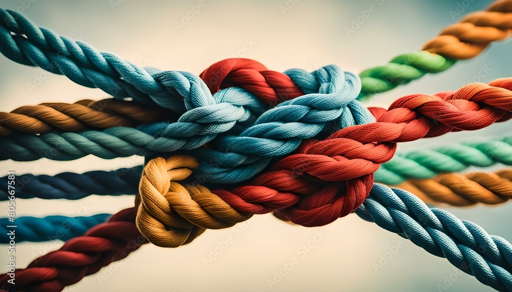 Team rope diverse strength connect partnership together teamwork unity communicate support. Strong diverse network rope team braid color background cooperation empower power Team rope diverse strength connect partnership together teamwork unity communicate support. Strong diverse network rope team braid color background cooperation empower power