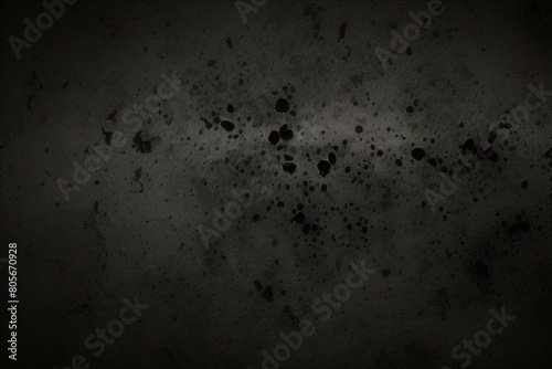 黒の暗い黒グランジ テクスチャ コンクリート石壁の背景