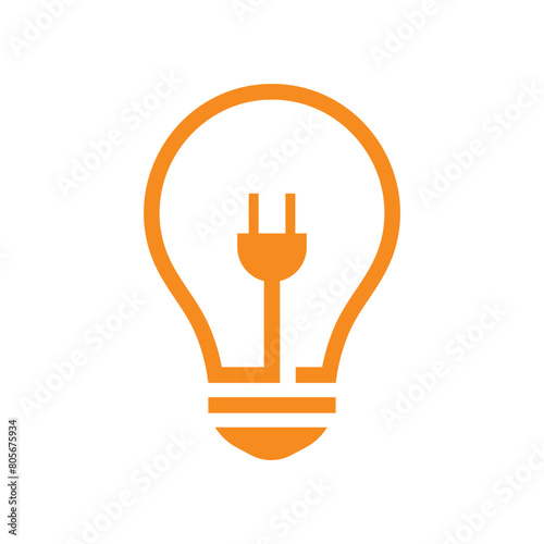 light bulb logo template vector icon illustration
